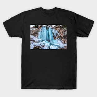 Frozen waterfall in the winter T-Shirt